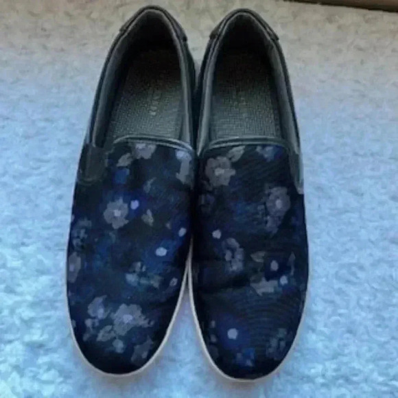 Ted Baker London Shoes Floral Print Navy Blue Slip On‎ Loafers Men’s Size 12 - Picture 9 of 12